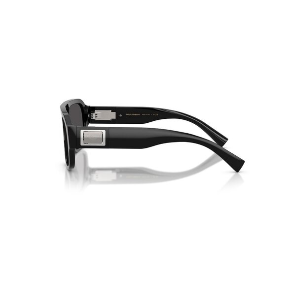 New Dolce & Gabbana Black Aviator DG4506 501/87 Sunglasses Women - Picture 3 of 6